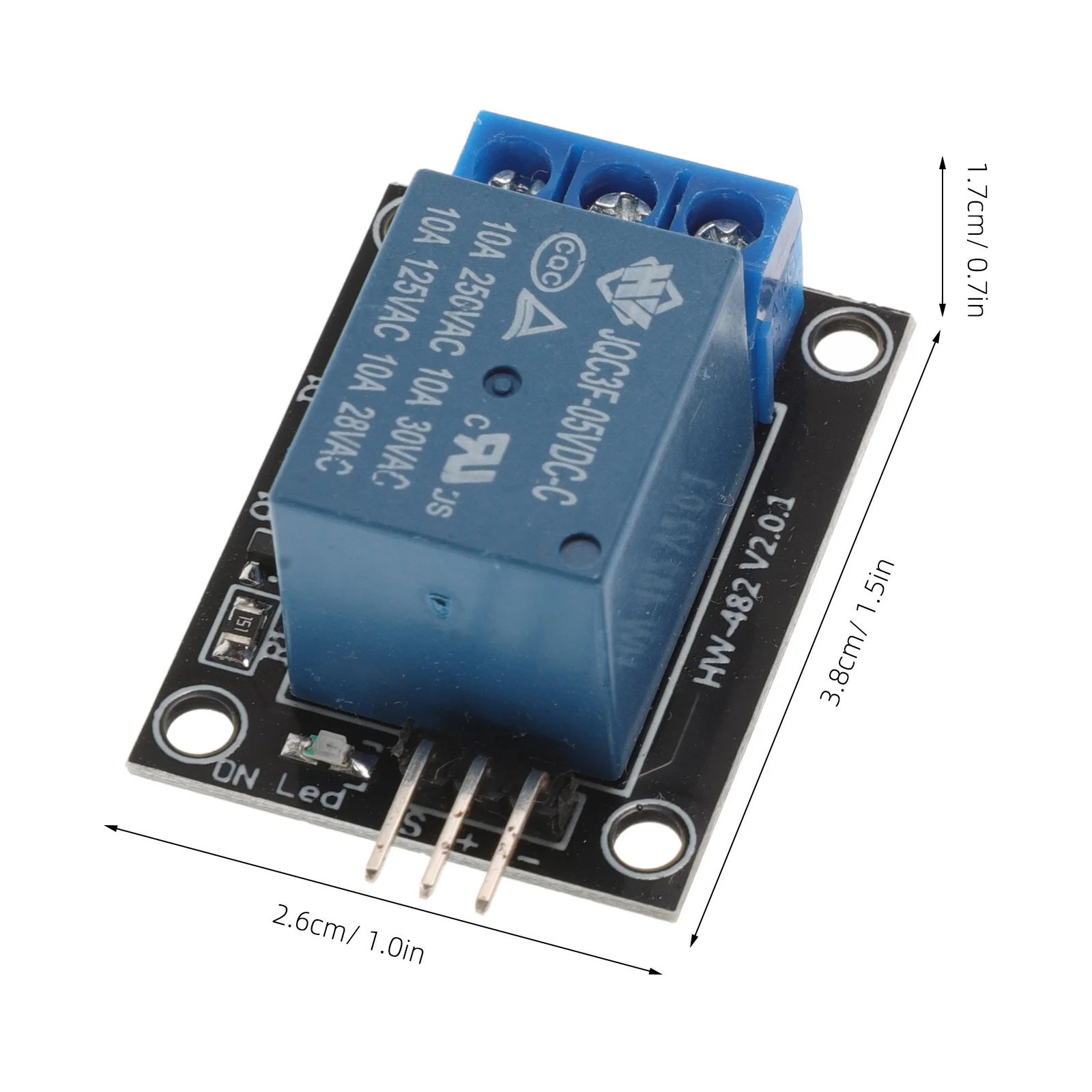 Módulo de relé de 4 Uds., placa de relé de un solo canal de 5V para brazo Avr Mcu, dispositivo de Control de electrodomésticos Compatible
