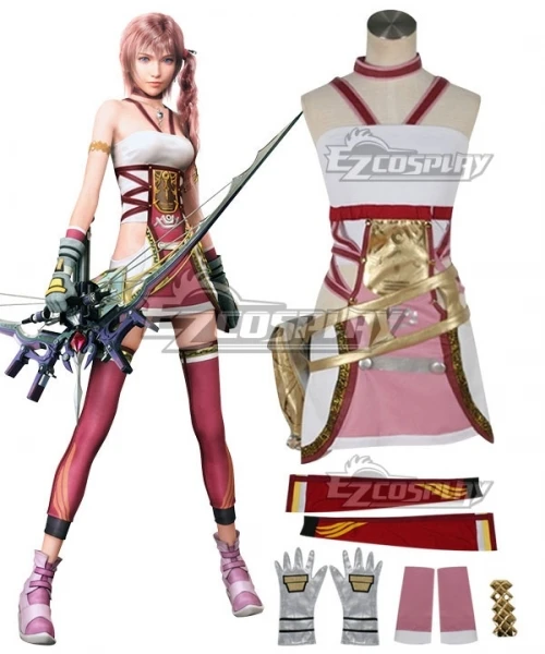 Final Fantasy XIII-2 Serah Farron Girls Halloween Party Adult Dress Suit Daily Role Play Christmas Skirt Cosplay Costume E001