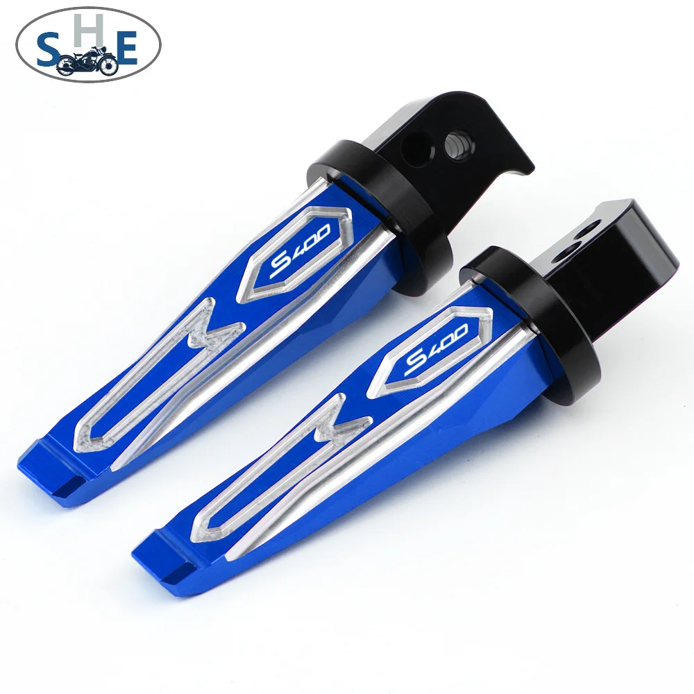 For KYMCO Xciting S400 S 400 2017-2022 Motorcycle CNC Aluminum Accessories Passenger Footrests Foot Rests Pegs Rear Pedals Peg