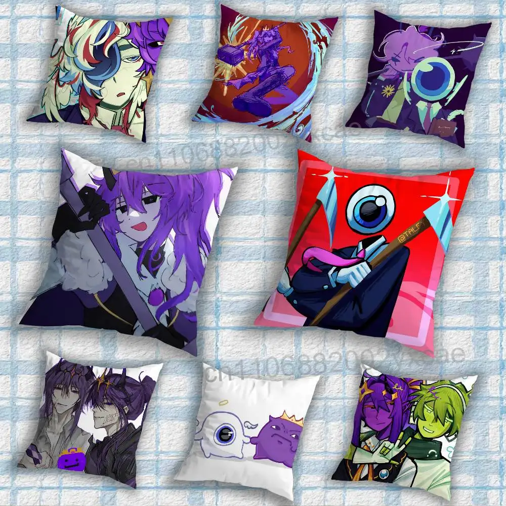 game Wemmbu Tax Duo Eggchan Pillow Case Sofa Living Room Bedroom Headboard Backrest Cushion Square Cushion Nap Time