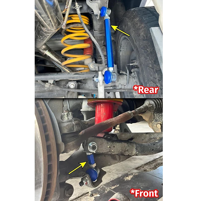 Adjustable Front Rear Stabilizer Links Stability Bar Car for Navara NP300