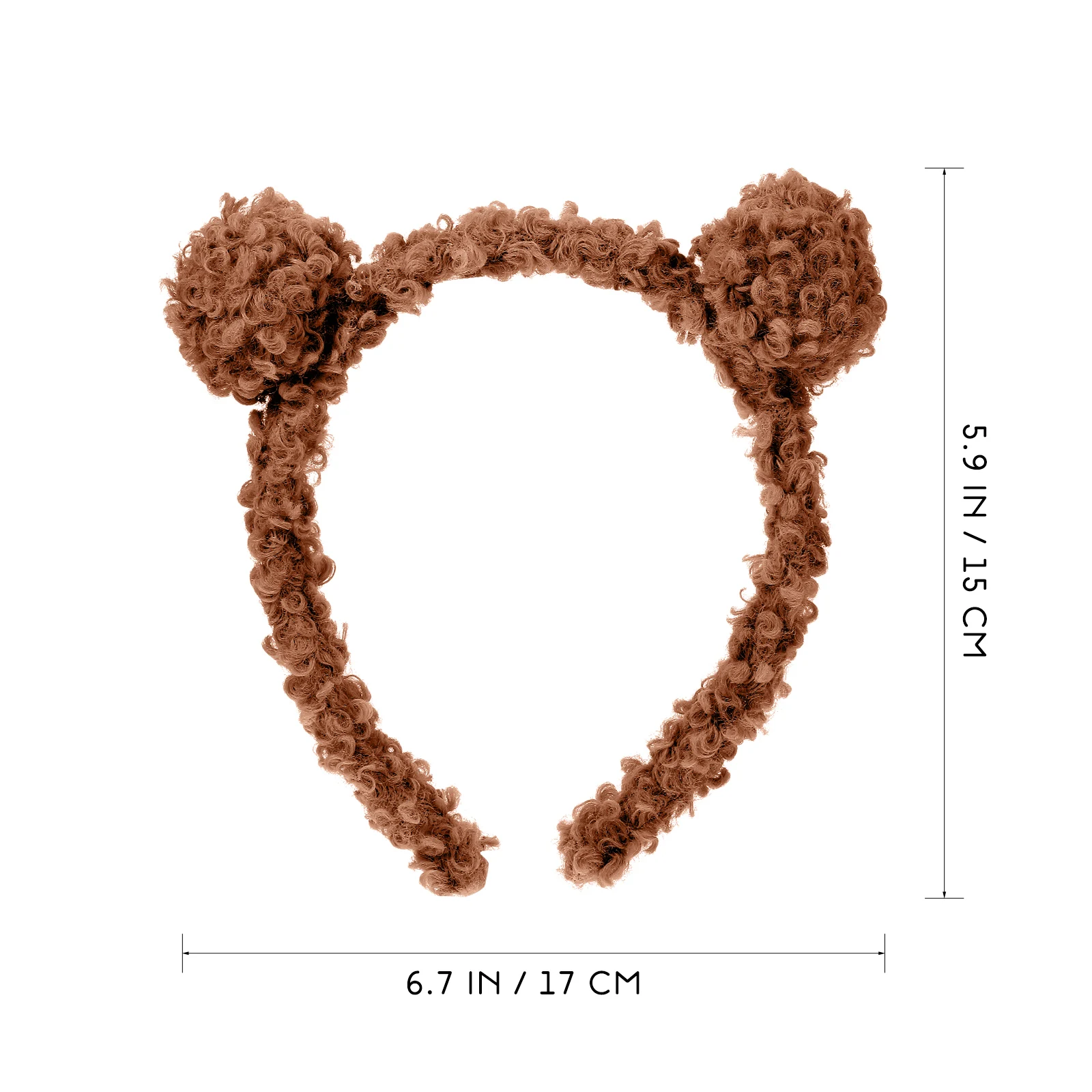 

6pcs Bear Ears Headbands Cute Hair Hoops Elastic Decorative Headwear for Kids Adults Travel Party Cosplay