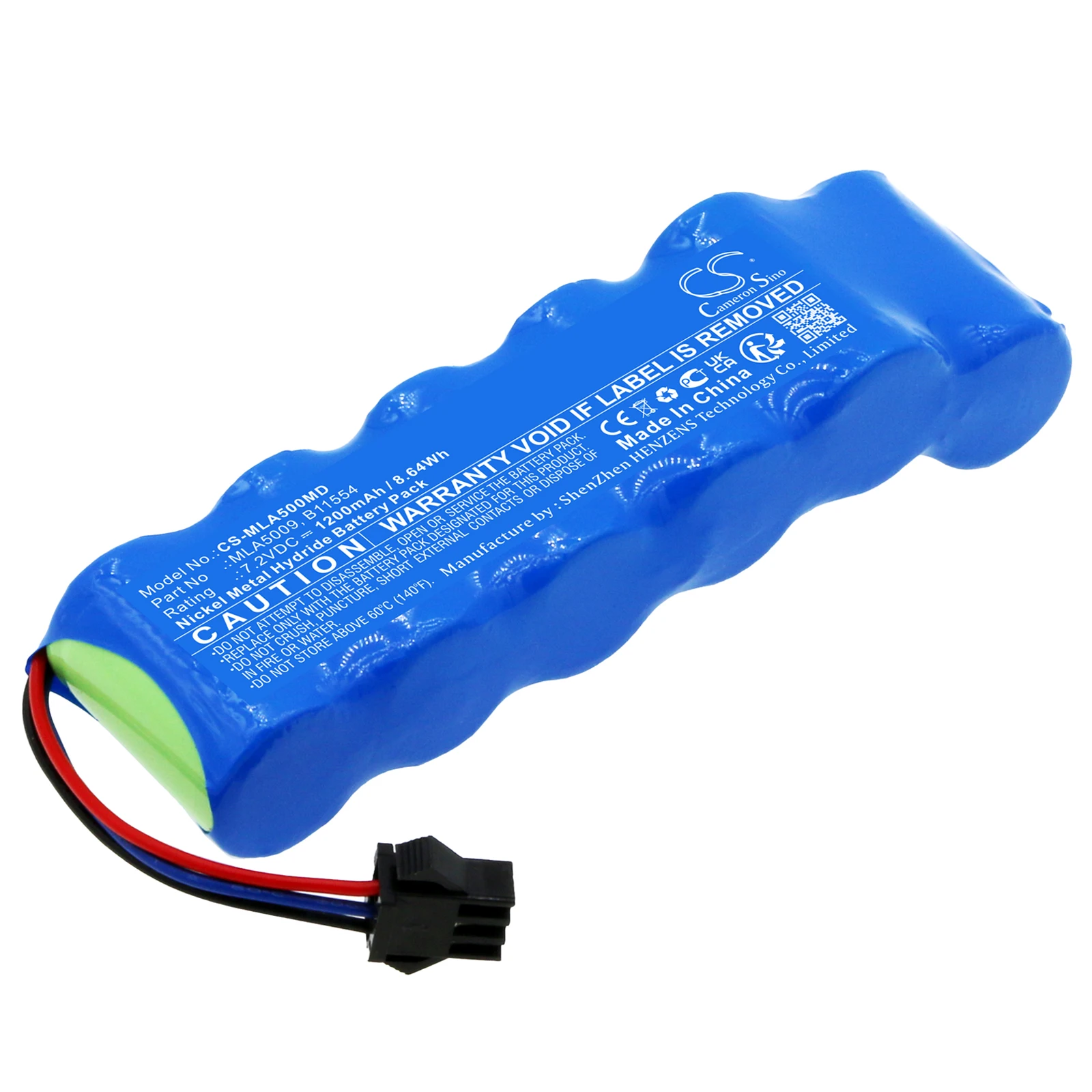 

7.2V 1200mAh Medical Battery MLA5009 B11554 for CDX Spiro 850, For Micro Medical MicroLab 2002 Spirometer, MC3500, MK4 3000