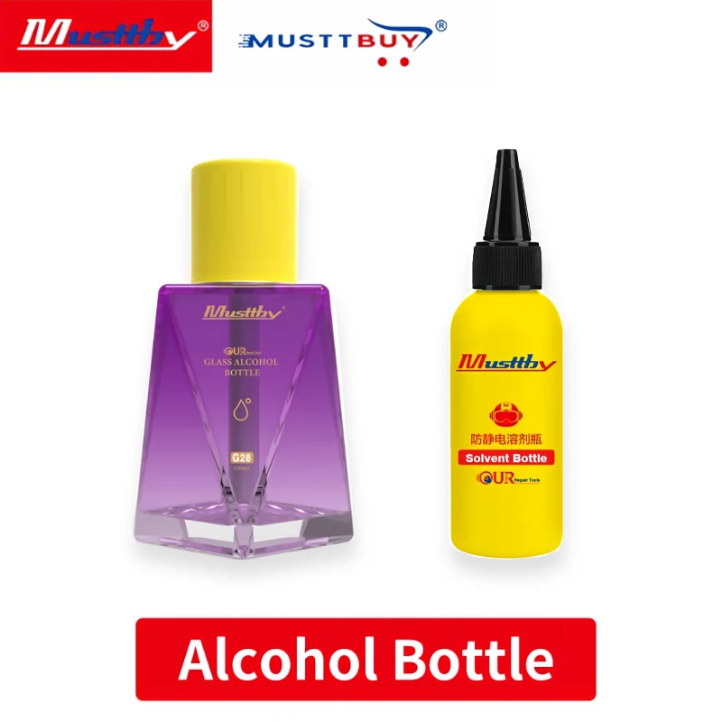 Musttby G28 Anti‑static ESD Alcohol Bottle Leakproof Plastic Liquid Dispenser For Motherboard Cleaning Phone Repair Tool