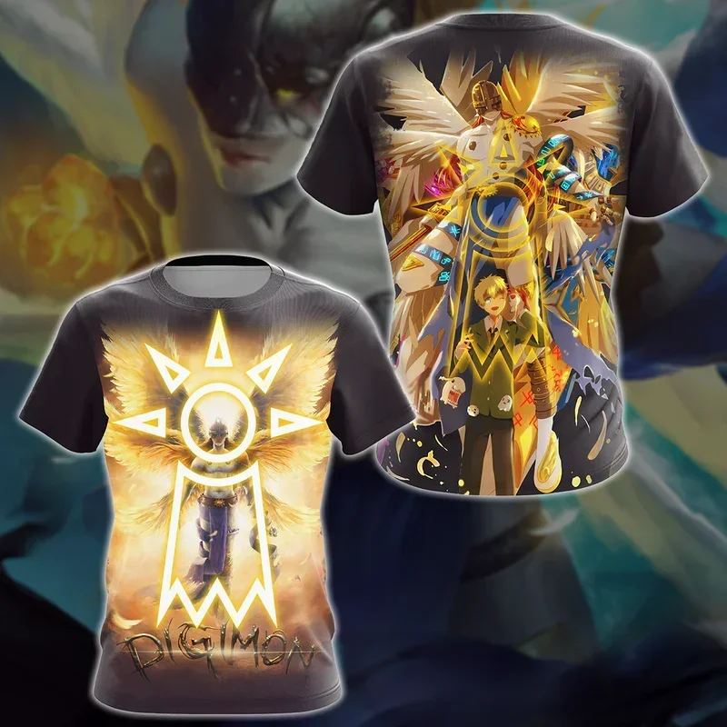Anime Digimon Adventure 3D Print Men/Women Casual Fashion O Neck Short Sleeve T-Shirts Summer Oversized Y2k Unisex Clothing