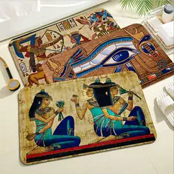 Ancient Egypt Hallway Carpet Rectangle Anti-slip Home Soft Badmat Front Door Indoor Outdoor Mat Bedside Area Rugs