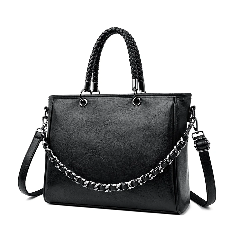 

High quality Leather Crossbody Bags for Women Ladies Luxury Designer Tote Handbag Female Large Capacity Travel Shoulder Bag OA