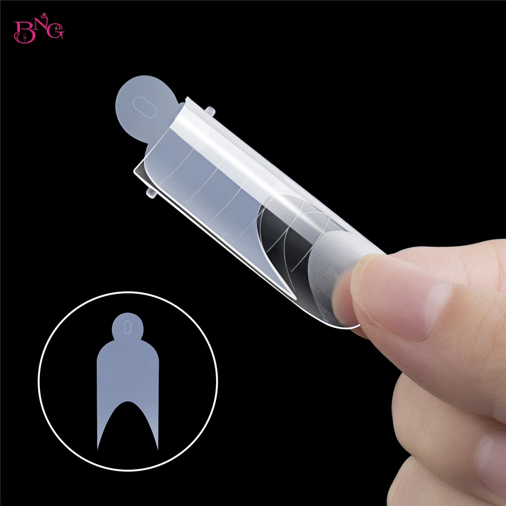 BNG 24 Stück Dual Forms French Silikon-Pads Form Schnell French Line Guides Nagelform Duet System Weiche Wiederverwendbare Aufkleber 9 Typen – Detail 4