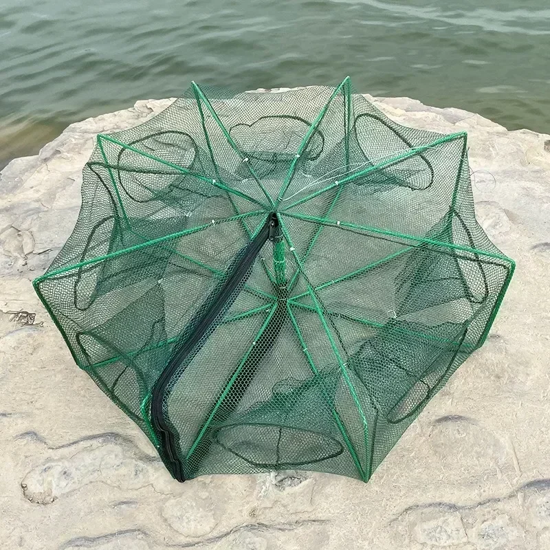 6-10 hole square folding shrimp cage, eel cage, lobster net, lantern net, fishing net, small polygonal fishing net