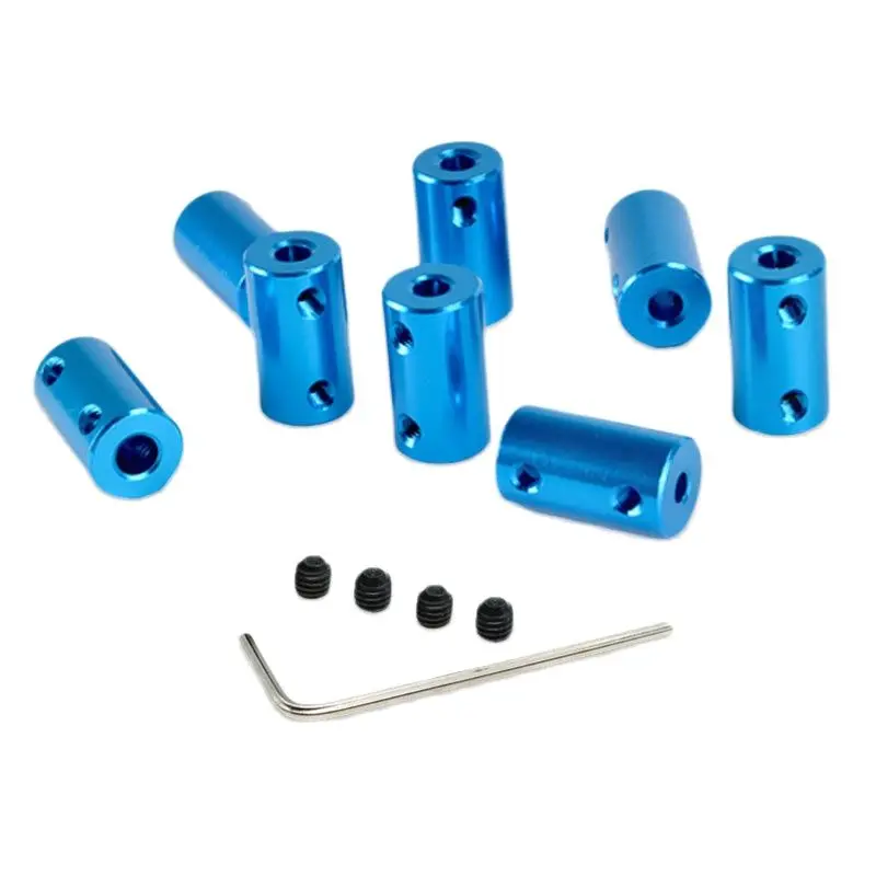 1pcs 2mm/3mm/4mm/5mm/6mm Aluminum Alloy Rigid Shaft Coupling Rigid Coupler Motor Connector for Motor Transmission Parts 10x20mm