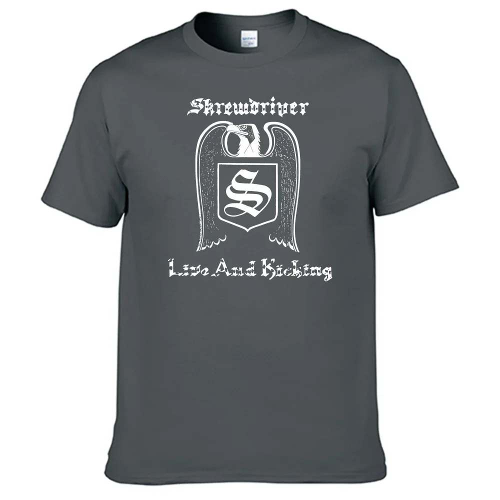 男性用skrewdriver Tシャツ、綿100% 、n015