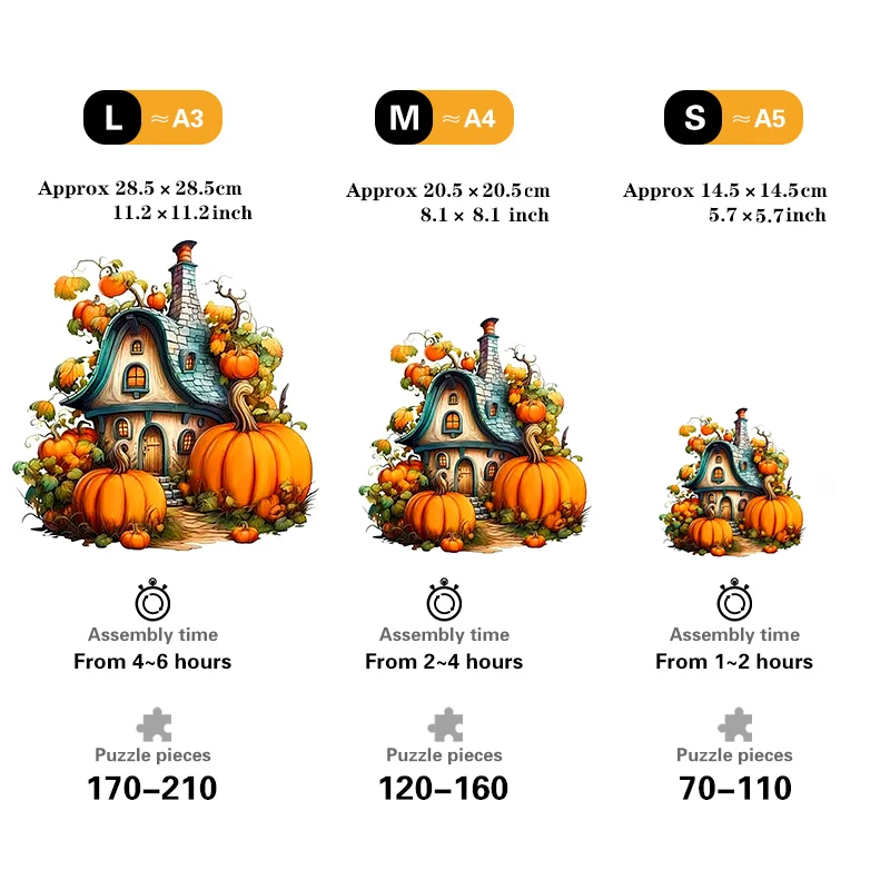 Family Farm Wooden Puzzle for Jigsaw Lover, Uniquely Stress Relieves Toys, Christmas Birthday Gift Home Decor Family Game