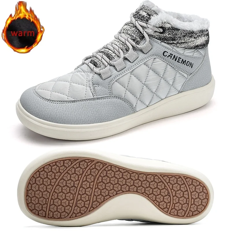 

Mens Boots Winter New Women Fur Keep Warm Ankle Snow Boots Non-slip Waterproof Mens Work Boots Wide Toe Hiking Boots Comfortable