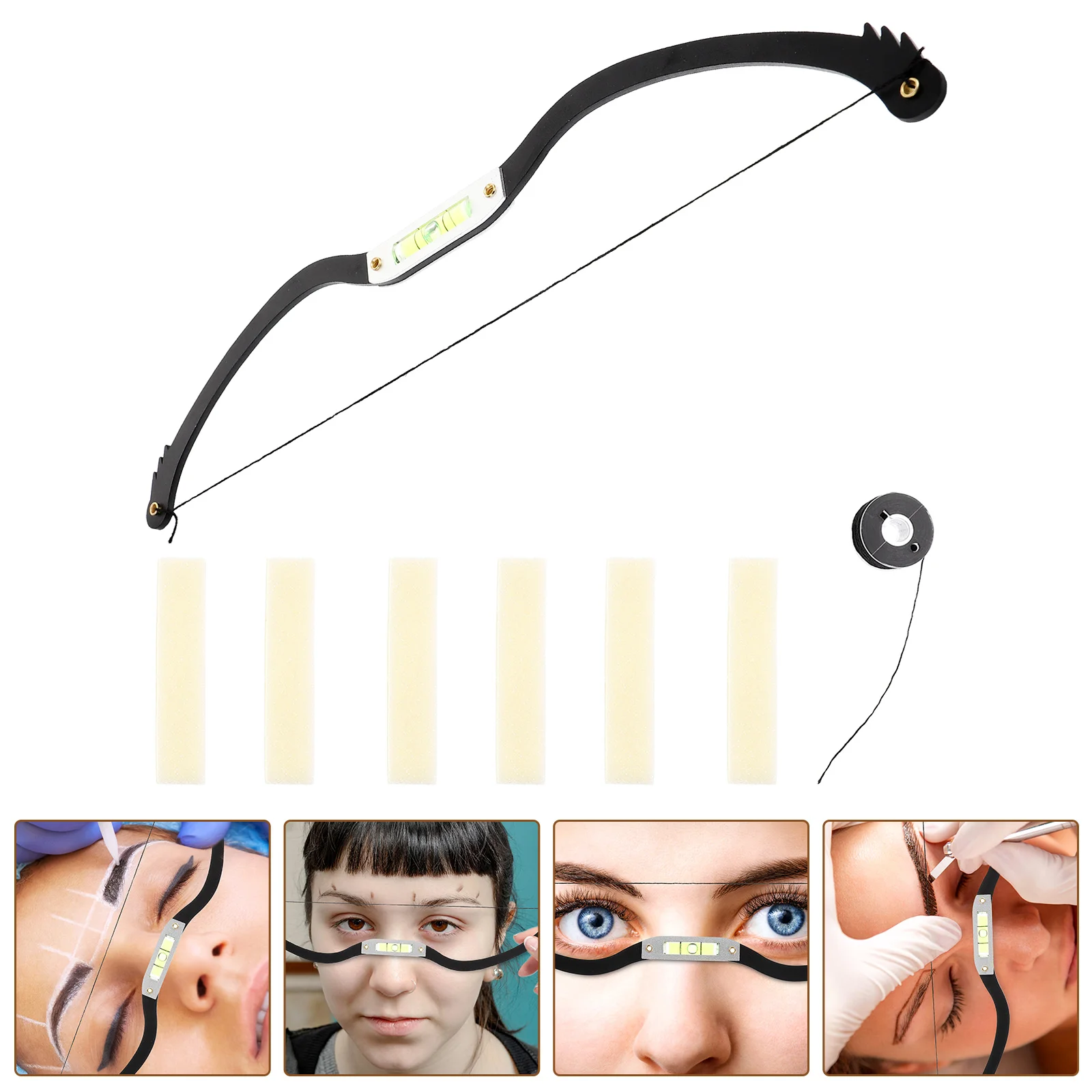 

Eyebrow Measure Tool Eyebrow Positioning Ruler Symmetrical Eyebrows Shaping Kit Safe Premium Materials Measuring Tool