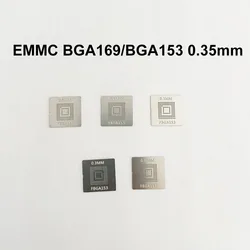 5pcs/lot Direct Heating EMMC BGA169 BGA153 Stencil Template 0.3MM BGA Stencil Reballing Stencils