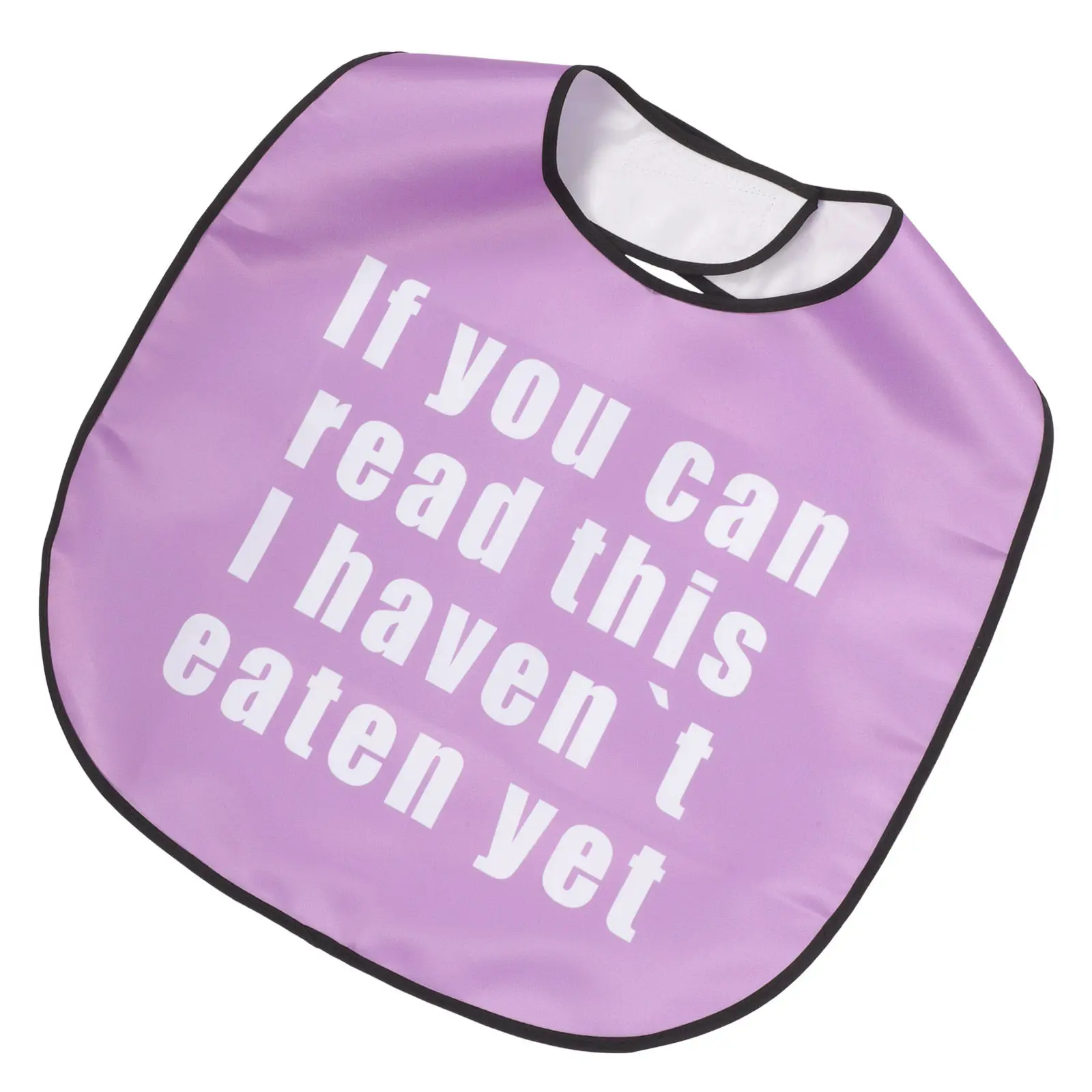 Reusable Adult Bib for Eating Elderly Soft Polyester Washable Dining Bib Lightweight Comfortable Clothing Protector for Seniors