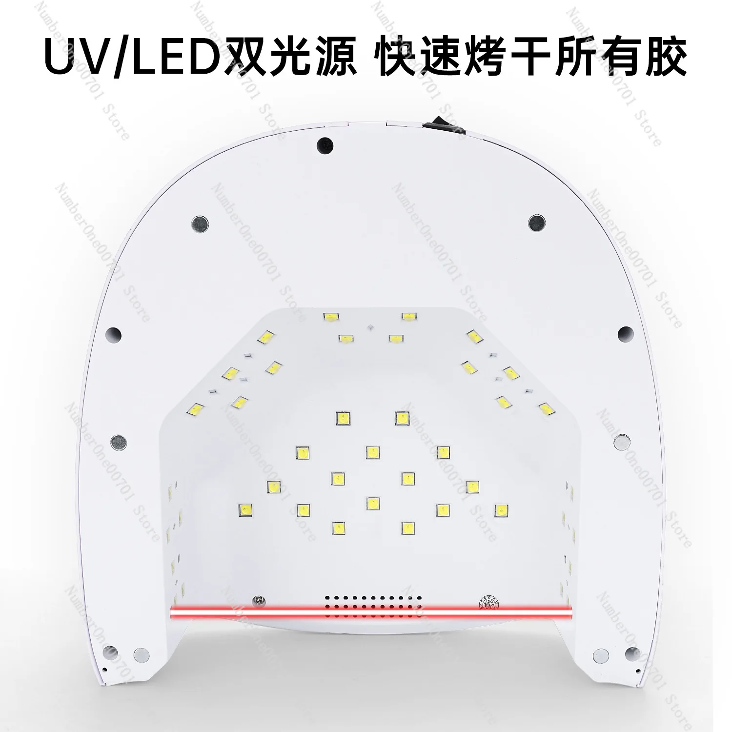 60W S20 Wireless Rechargeable LED Nail Lamp, Professional Gel Nail Dryer UV Light Curing Machine for Manicure