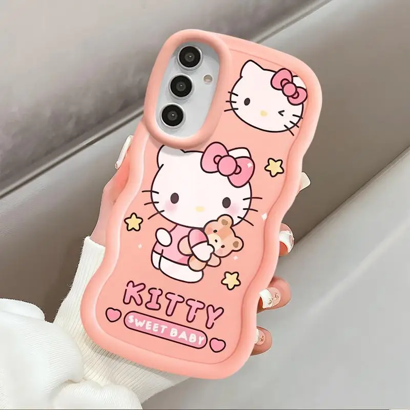 Cute Kuromi Hello Kitty phone Case for Galaxy A20 A30s A50s A02s A03 Core A04e A05 A11 A12 14 15 4G 5G A13 4G A21s A51 4G