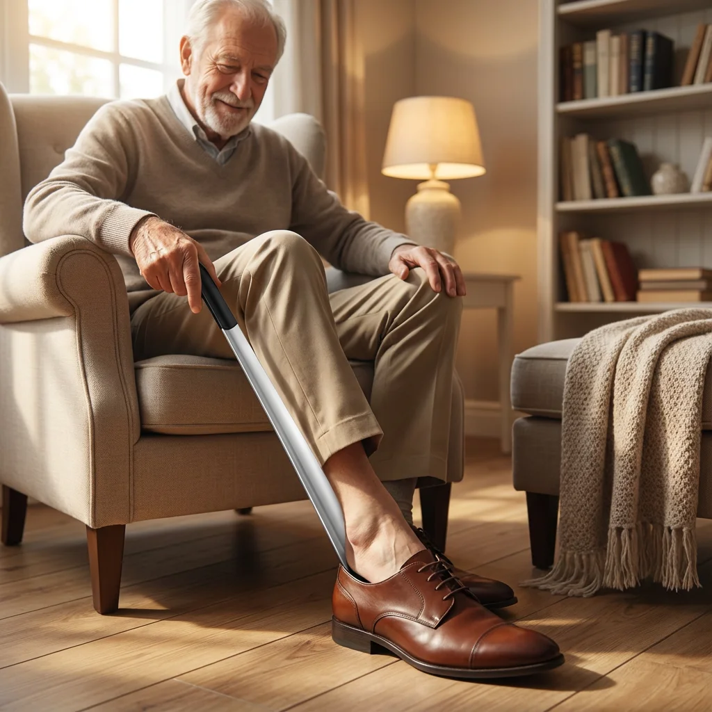 

Высококачественная ложка для обуви из нержавеющей стали, с удобной ручкой и сверхшироким отверстием, 1 шт. Упростите процесс надевания обуви.