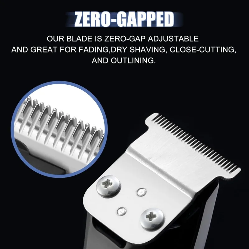 شفرة T بديلة احترافية متوافقة مع أداة تشذيب Andis Slimline Pro Li D7، D8، D7 # 32655، د8 # 32105, # 32400 #4