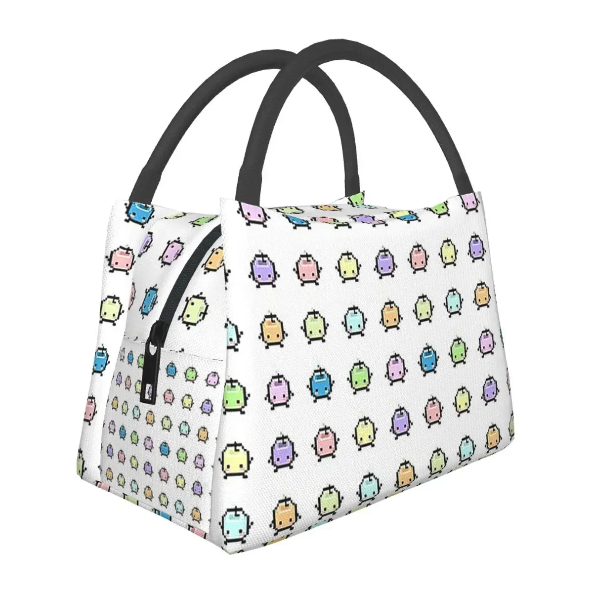 Stardew Valley Pastel Junimos Lunch Bags Insulated Bento Box Resuable Lunch Tote Picnic Bags Cooler Thermal Bag for Woman Girl