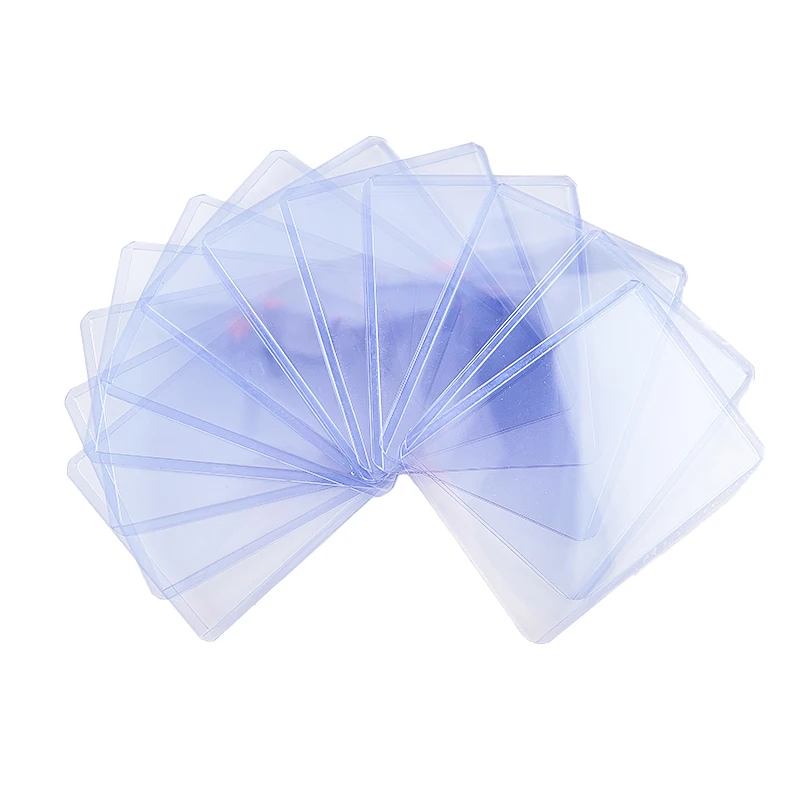 5pcs/25pcs PVC Transparent Card Holder 35pt 3X4" Cards Protector Table Games Accessories Collection Protective Sleeve Gift DIY