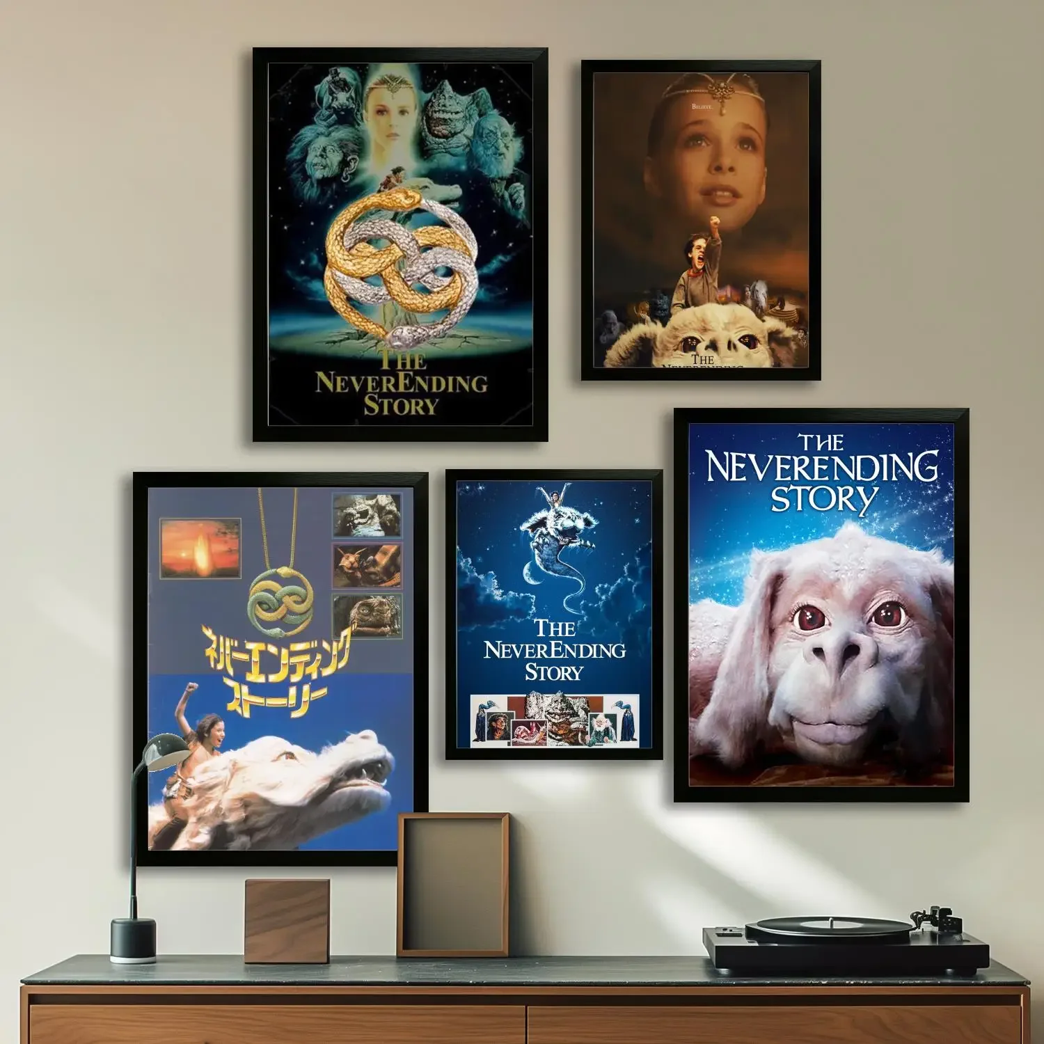 neverending story Movie Canvas Art Poster and Wall Art, Picture Print, Modern Family Bedroom Decor,Decorative painting