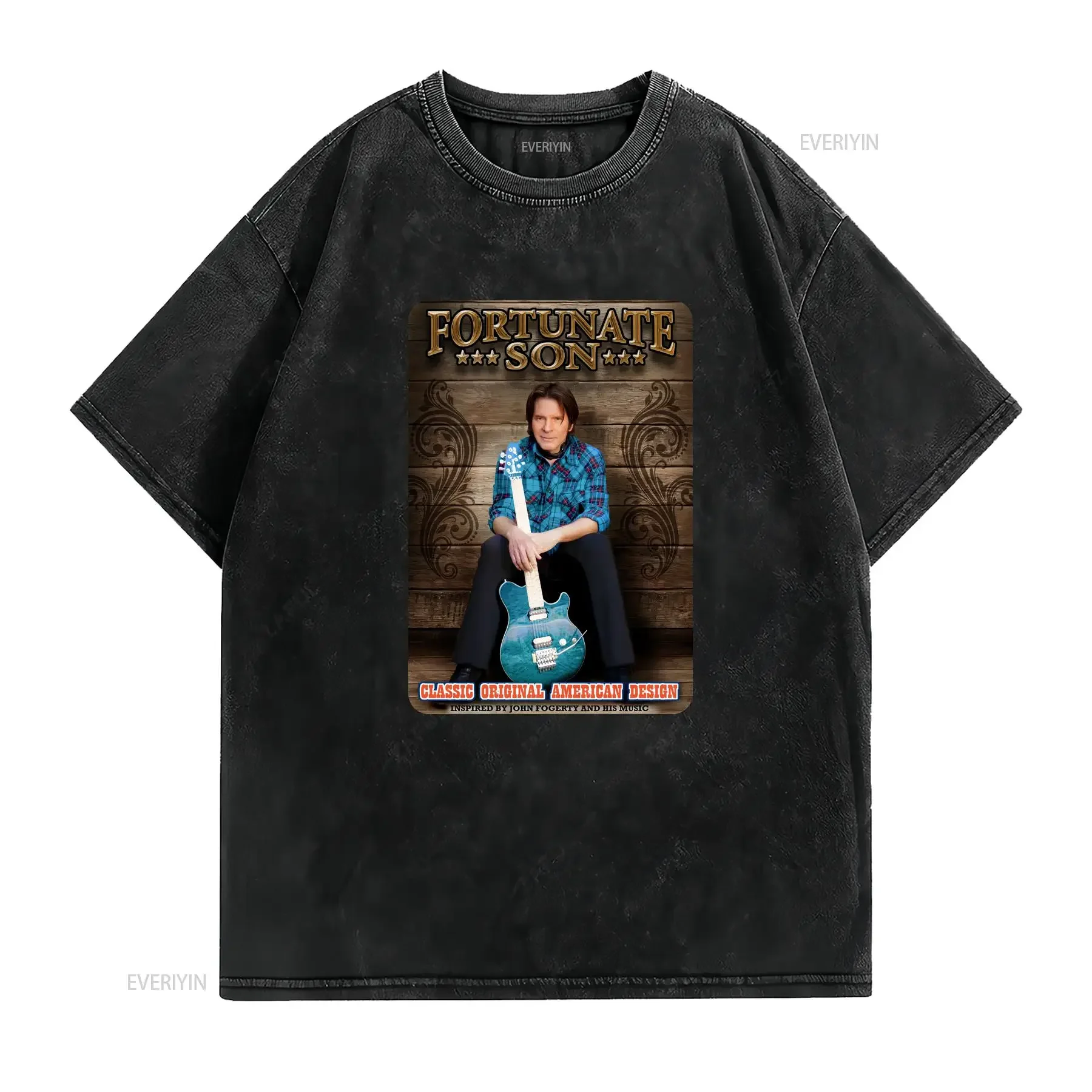 John Fogerty CCR T Shirt American Design Creedence Clearwater Revival Vintage S long or short sleeves vintage Washed