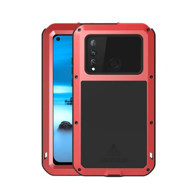 

Love Mei Aluminum Metal Case For Huawei Nova 4 Nova4 Gorilla Glass Full Protective Heavy Duty Shockproof Phone Case Nova4