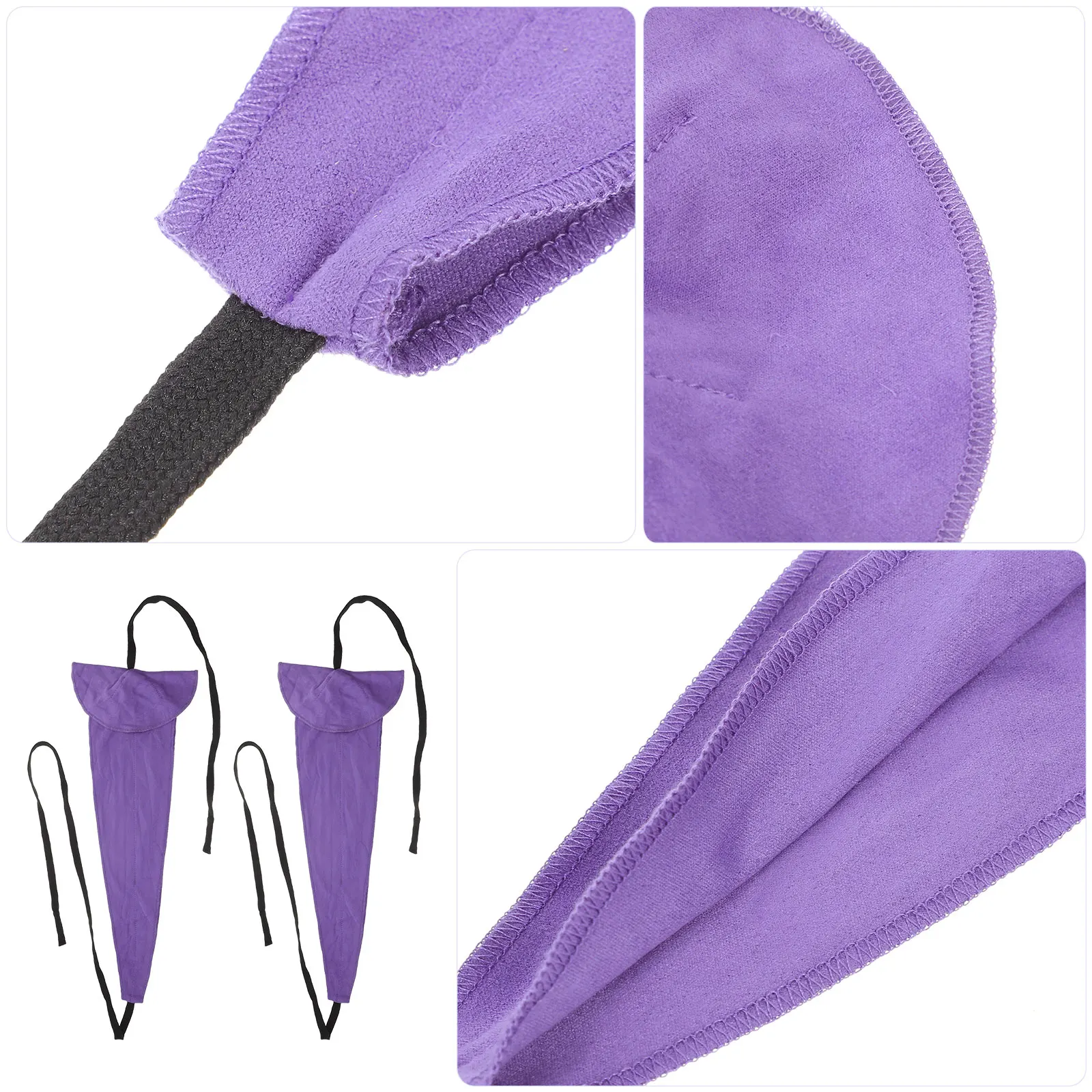 

2 Pcs Saxophone Cleaning Cloth Strips Clarinet Cleaner Cloths Musical Instrument Accessories Faux Suede for Flute