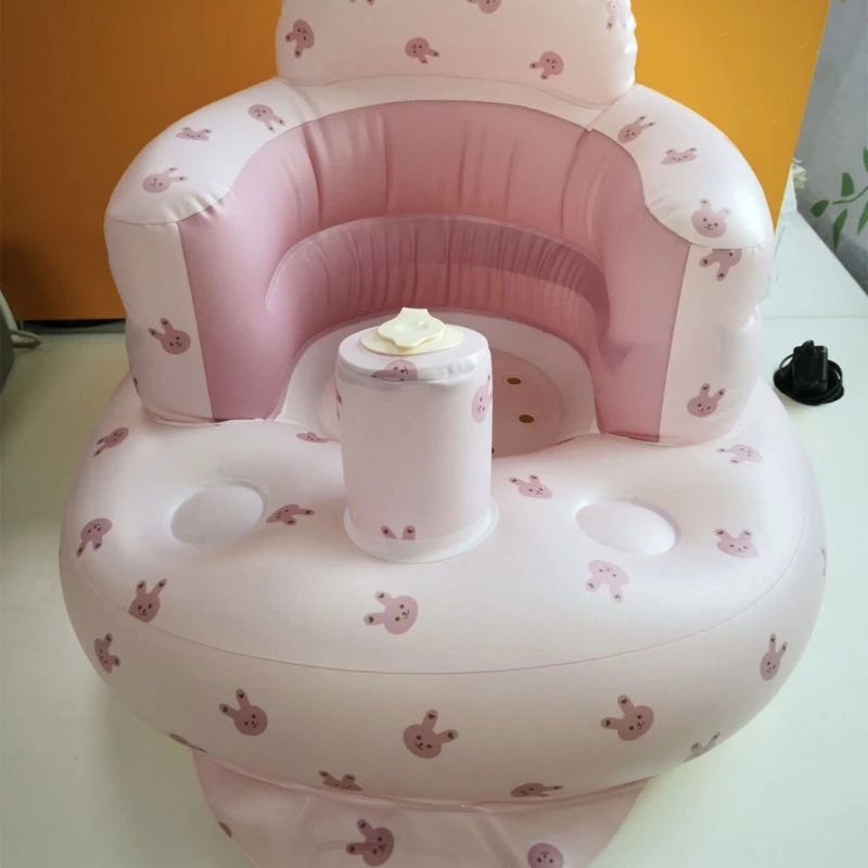 Multifunctional Baby PVC Inflatable Seat Inflatable Bathroom Sofa Learning Eating Dinner Chair Bathing Stool