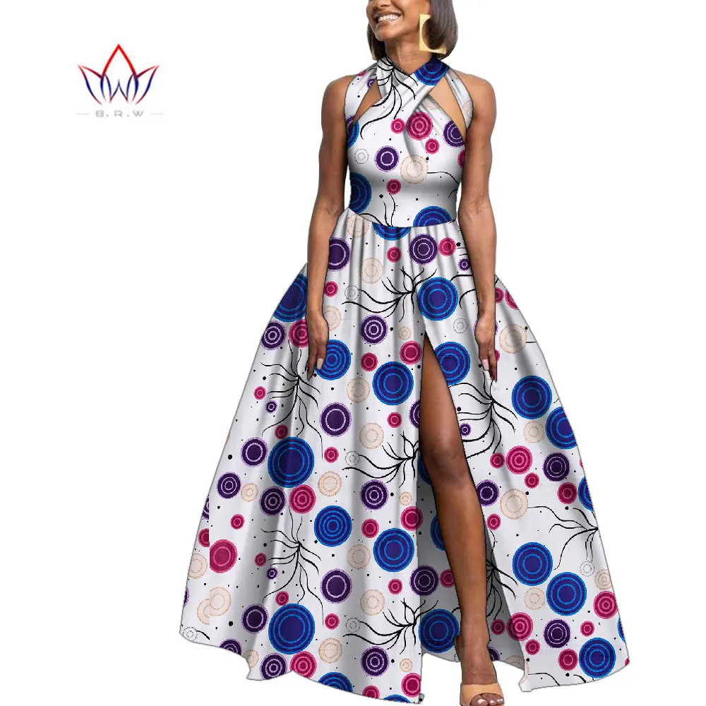 Mode Robe Kleider Ankara Drucken Afrikanische Kleider für Frauen Ärmellose Dashiki Elegante Party