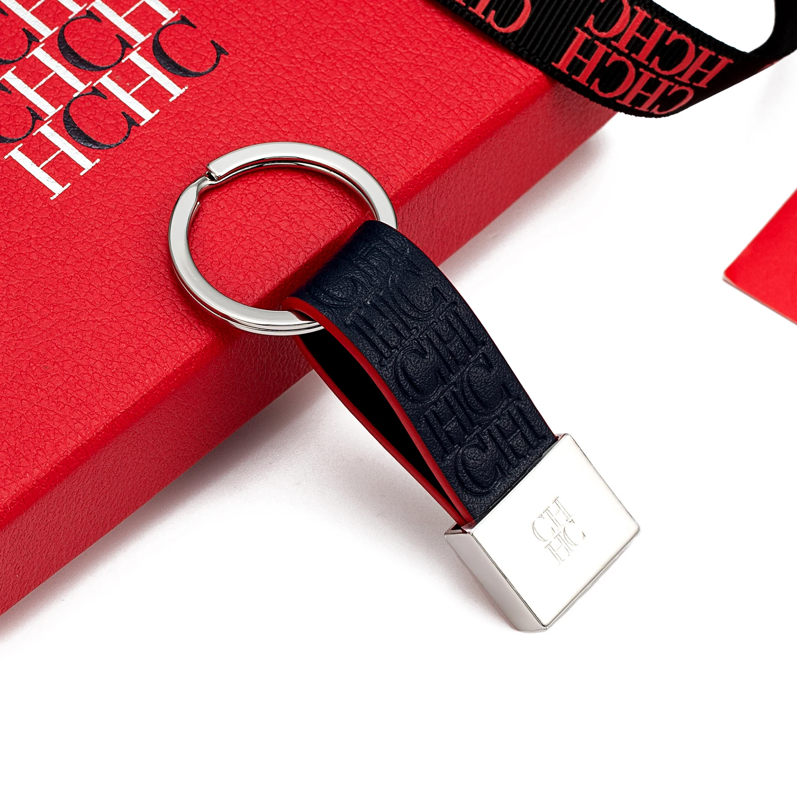 CH Business Keychain For Men Women Premium Leather Key Ring Versatile Key Organizer Elegant Office Accessory