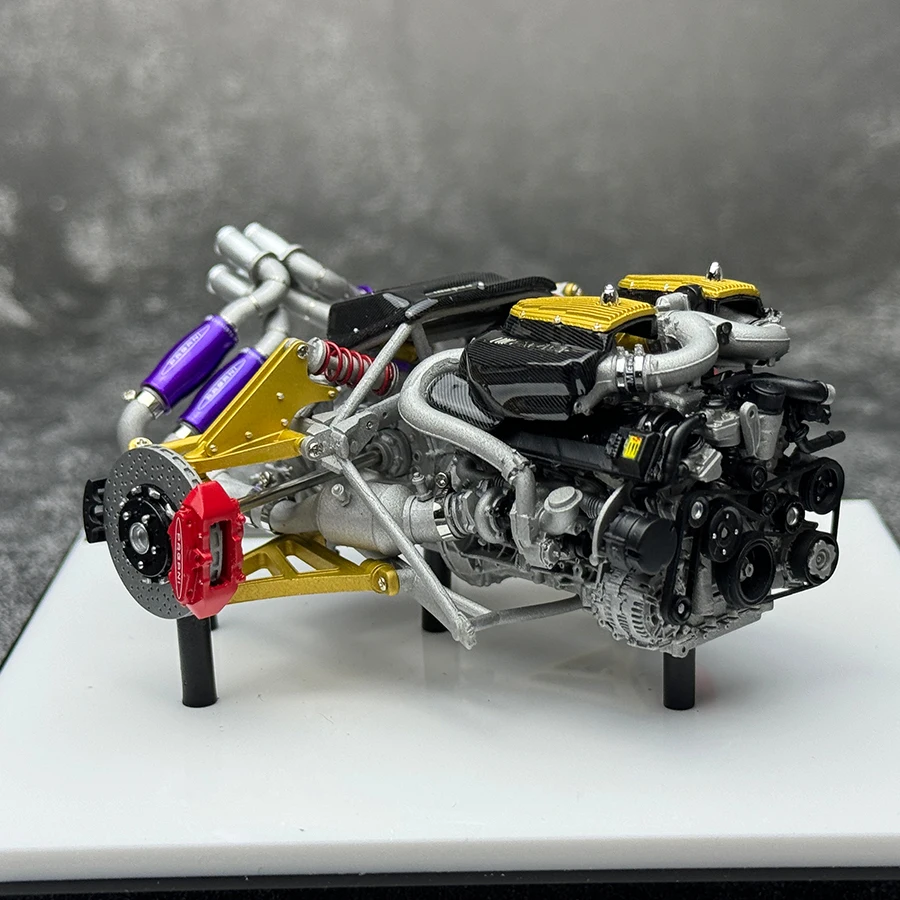 VMB 1/18 for Pagani Huayra Engine Engine Model Resin Decoration Collection Gifts Static model Holiday gift collection