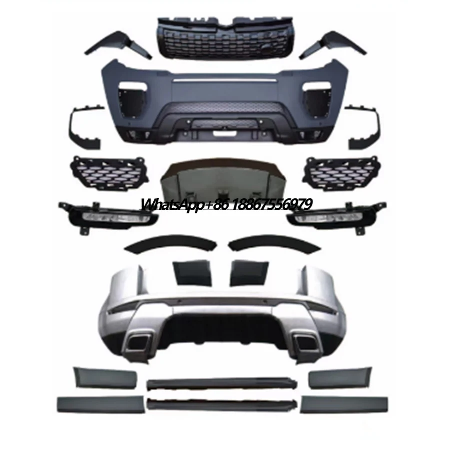 

Car Accessories Body Kits for L R Evoque 2010 up 2016 Spare Parts Front Bumper Rear Bumper