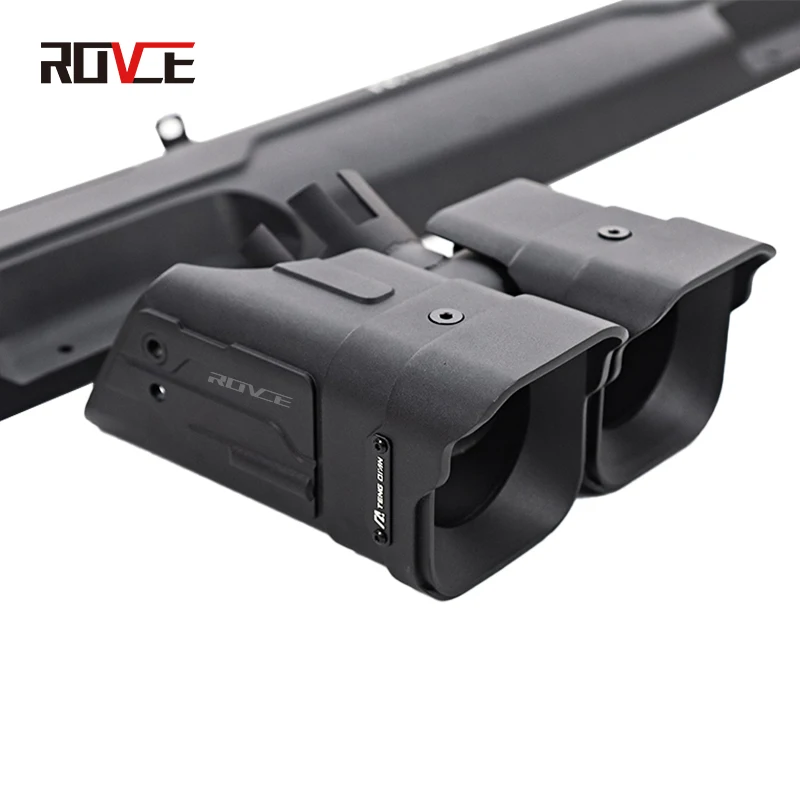 

New Design Rear Bumper Muffler Tips Exhaust Pipes Black Aluminum Alloy Tail Throat For Land Rover Defender 2020-2024