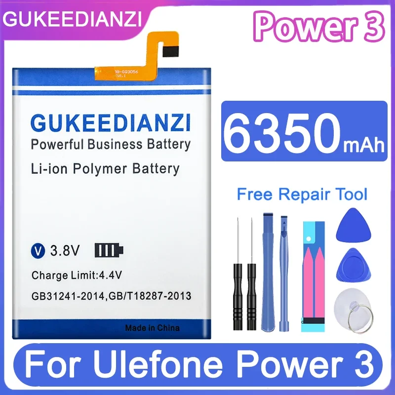 

Запасной аккумулятор GUKEEDIANZI мА для Ulefone Power 3 Power3