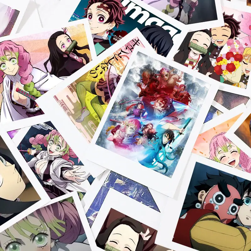 Kimetsu No Yaiba Hashira Training Lomo Cards Bookmark Kamado Tanjirou 3inch Cards Book Clip Pagination Anime Goods Collection