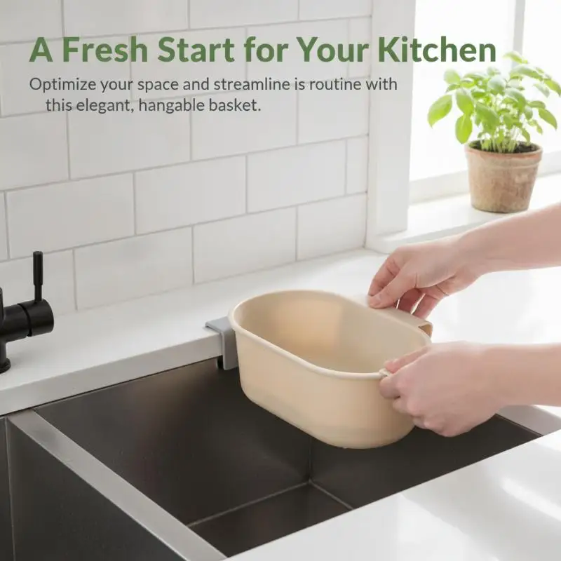 Self Standing Kitchen Garbage Drain Filter Reusable Sink Strainer for Soup Juice Leftover Food Daily Kitchen Use