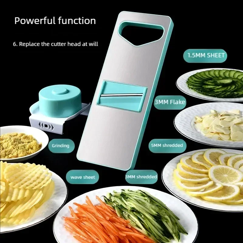 Vegetable Cutter Stainless Steel Household Potato Shredder Handle Type Multifunctional Kitchen Hand Shredder Kitchen Gadgets