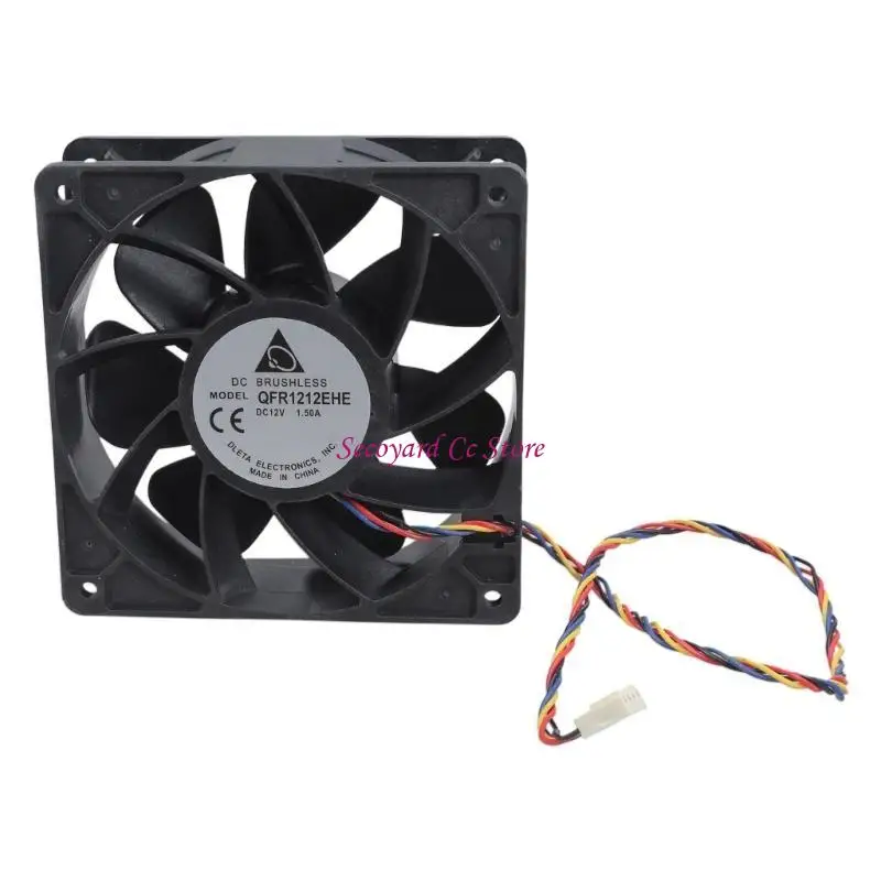 N3UC QFR1212EHE 12V 1.5A 12038 Cooling Fan 120X120X38MM 197.2CFM 4000RPM High Speed