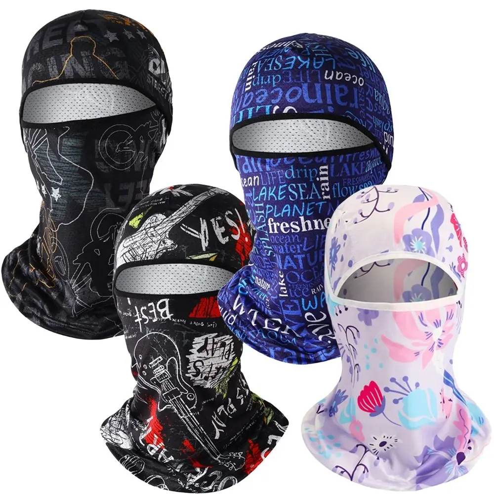 Ice Silk Cool Balaclava Breathable Sun Protection Motorcycle Cycling Mask Quick Dry Face Cover Headwear Motorcycle Riding