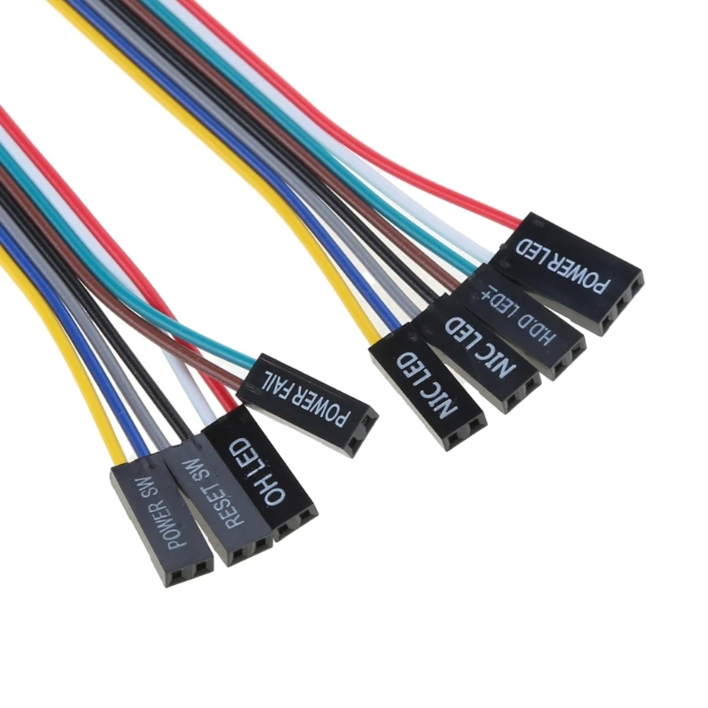16PIN naar 2Pin Super Micro Chassis Voorpaneel Adapter Serverkabel 1007 24AWG