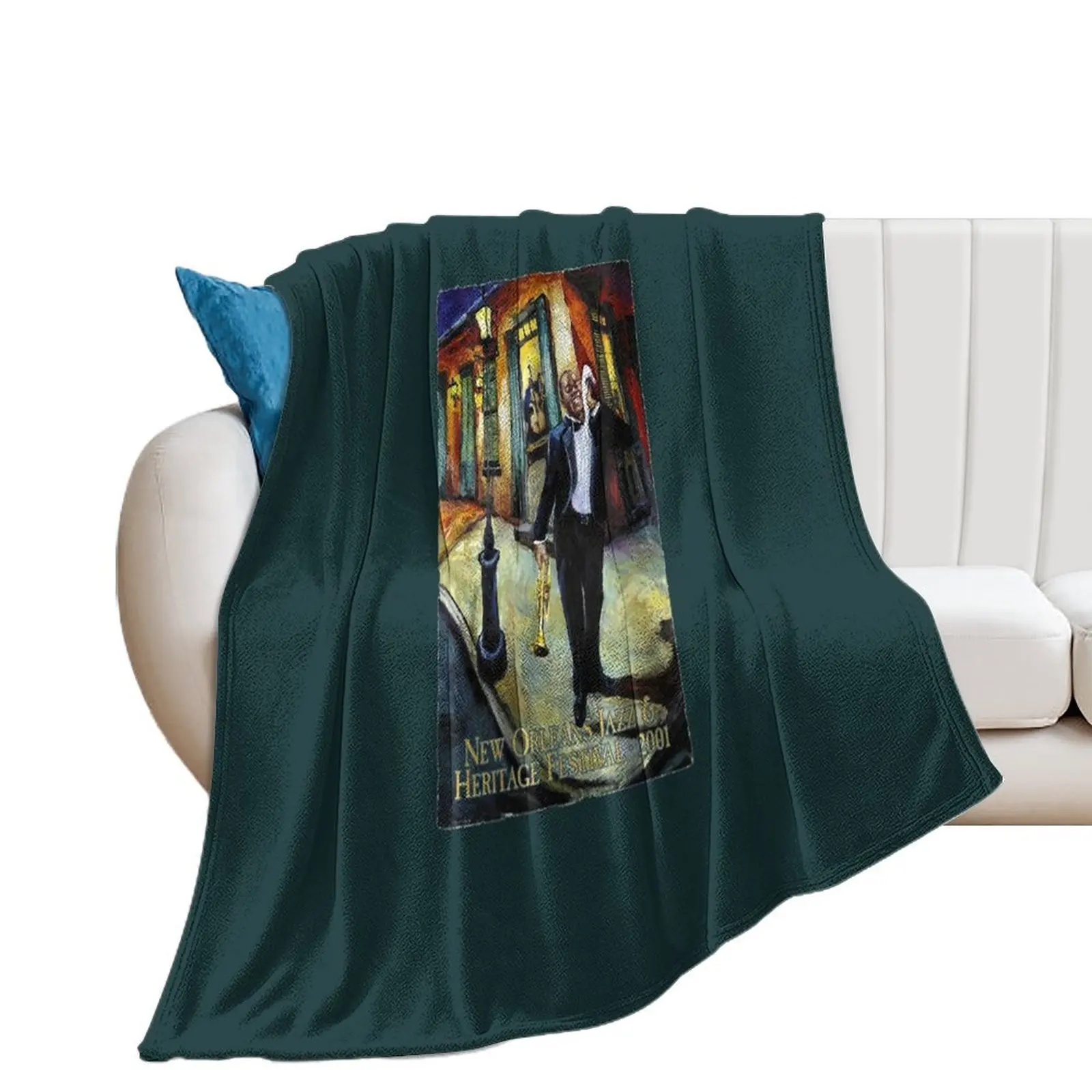 

Louis Armstrong Throw Blanket Hairy For Sofa Thin Blankets