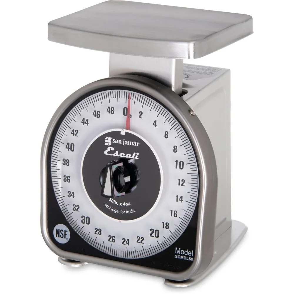 

50 Pound Capacity Mechanical Dial Food Scale for Kitchen Use