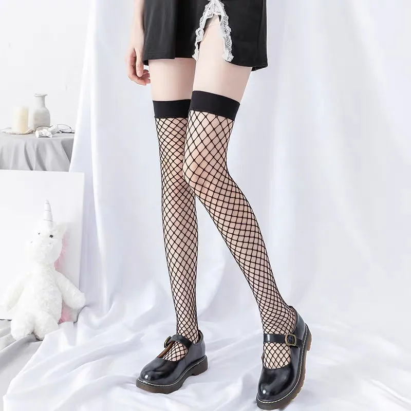 Sexy Stocking Non-Slip Sexy Lingerie Stocking Transparent Fishnet Stocking for Women Tight Fishnet Charming Black Pantyhose
