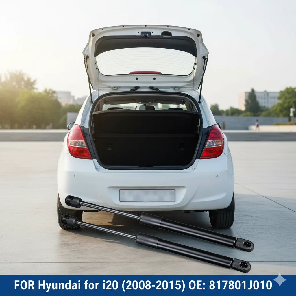 2PCS Rear Tailgate Boot Trunk Gas Support Struts High Quality Metal 2008-2015 For Hyundai I20 Auto Accessories 817801J010