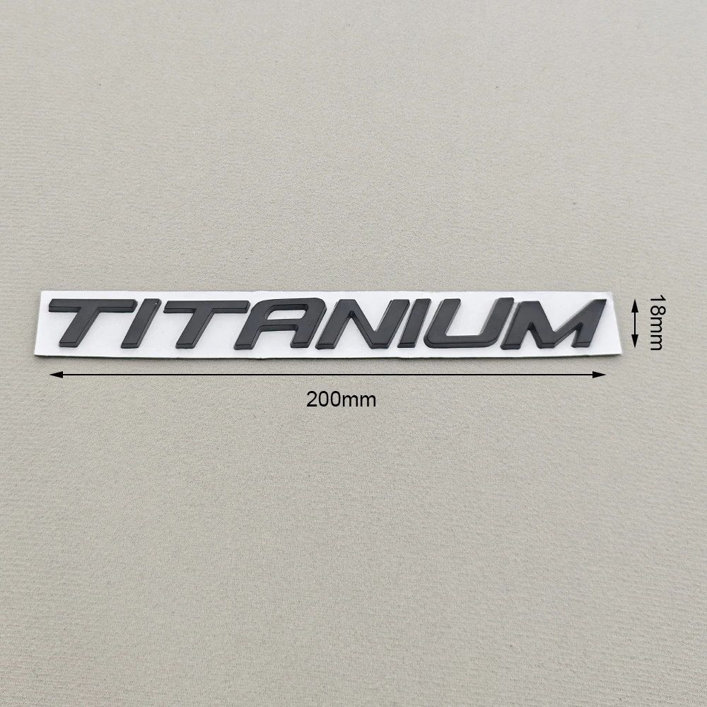3D Metal Car Logo TITANIUM Emblem Rear Trunk Badge for Ford Puma Fiesta Focus Max Kuga Mondeo Edge Escape Taurus Acceessories view 3