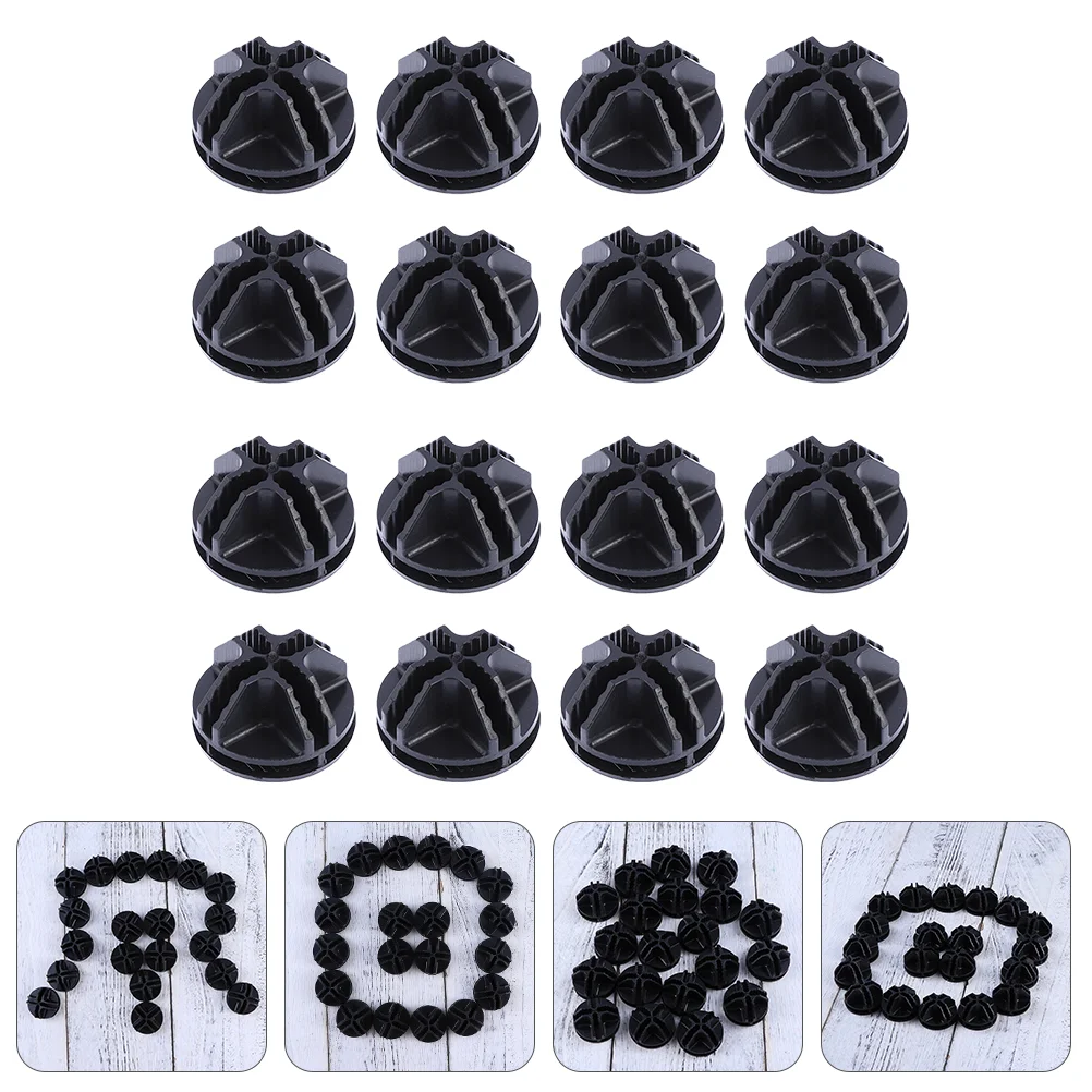 40 Pcs Buckle Wire Cube Connectors Closet Buckles Storage Shelving Tool Assembly Cabinet Fasteners Abs Plastic