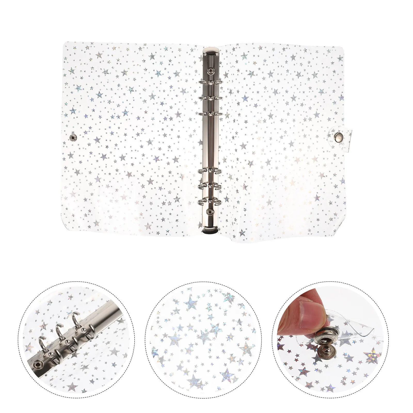 

Sky Binder Notebook Cover PVC Waterproof Loose Leaf Scrapbook School Office Supplies Binder Cover Notebook Shell